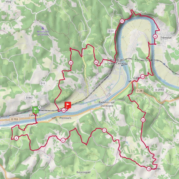 Parcours Trail des Bastides 2019