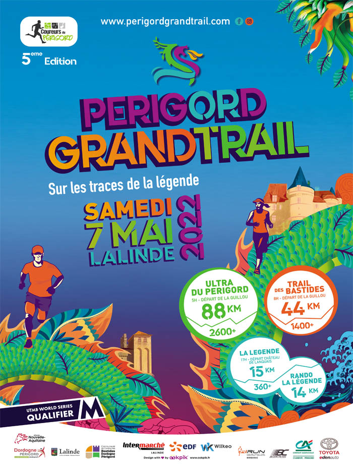 Affiche Périgord Grand Trail 2022