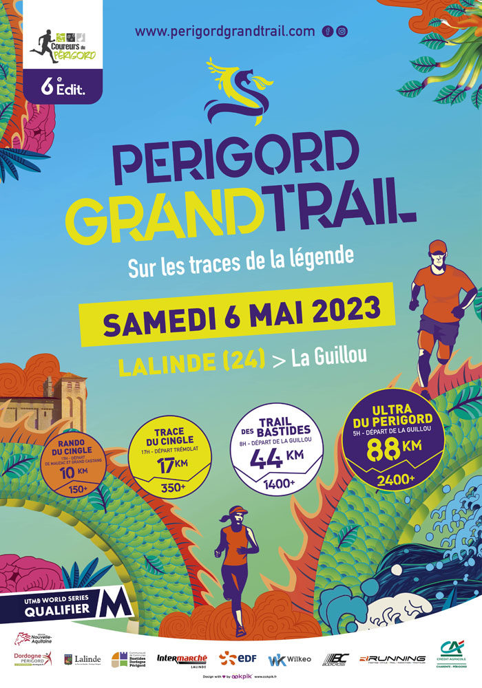 Affiche Périgord Grand Trail 2023