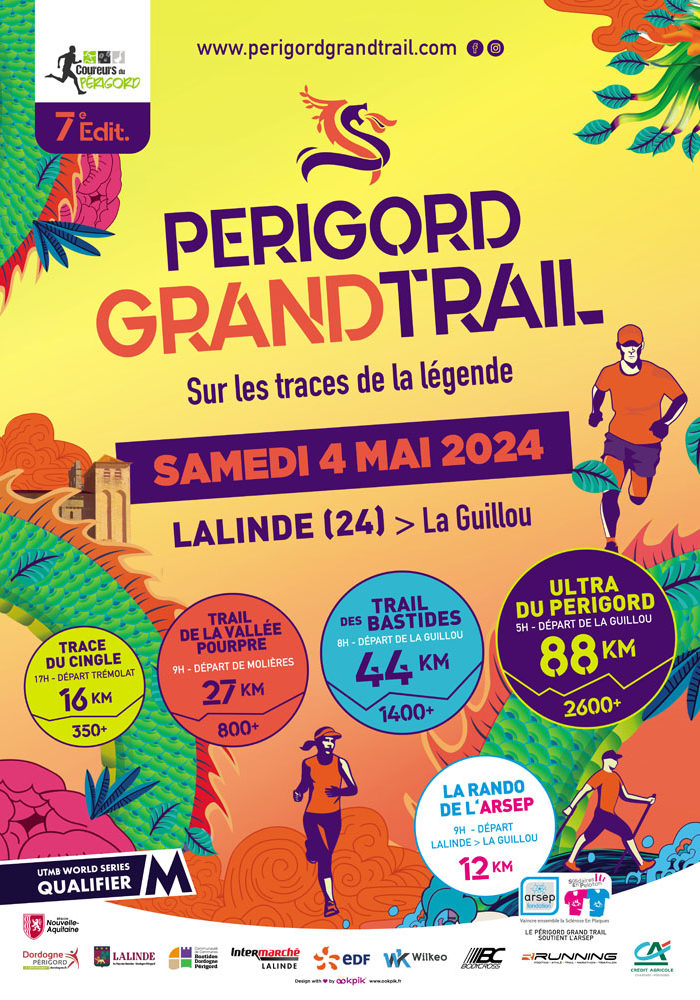 Affiche Périgord Grand Trail 2024